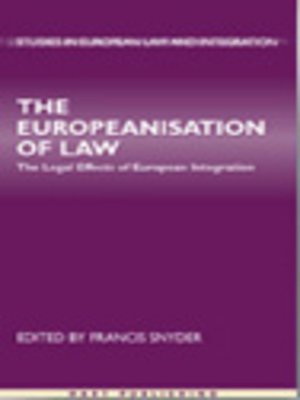 cover image of The Europeanisation of Law